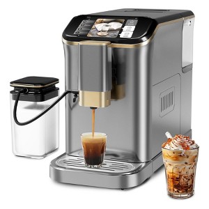 GustoWave Touch Screen Fully Automatic Espresso Machine with Grinder & Milk Frother, 20 BAR Pump - 1 of 4
