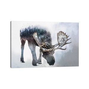 Nature Moose by Paul Haag Unframed Wall Canvas - iCanvas - 1 of 4