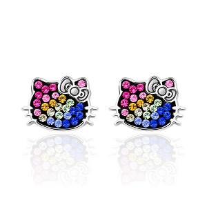 Hello Kitty Rainbow Crystal Stud Earrings - 1 of 4