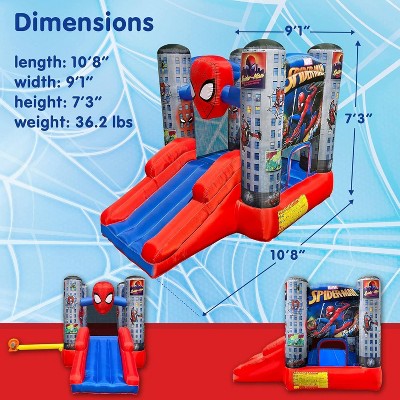 Marvel Spider-Man Inflatable Bounce House with Slide