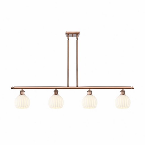 Innovations Lighting White Venetian 4 - Light Island Pendant Light in  Antique Copper - image 1 of 1