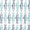 2pk Designer Fish Print Towel Turquoise/Navy - MU Kitchen: Cotton, Absorbent, Bohemian Style, 20x30" - 3 of 3