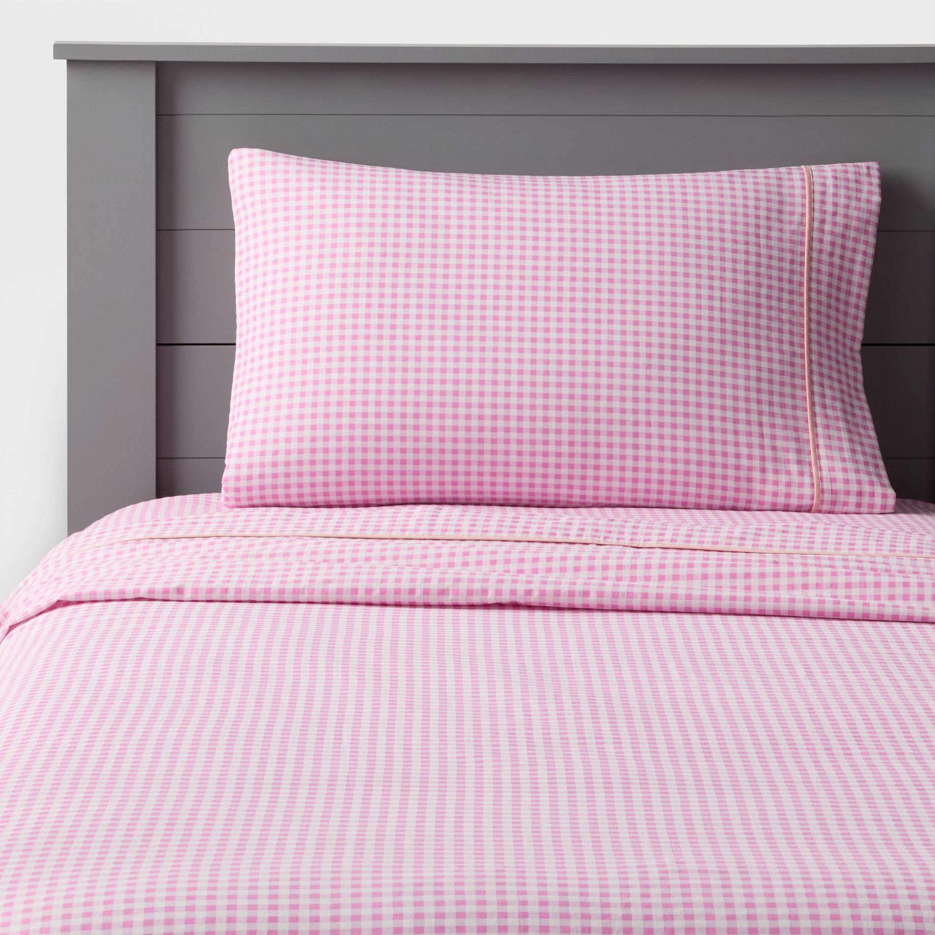 Gingham Kids' Cotton Sheet Set - Pillowfort™