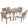 PAGED Patio Dining Set Wood Patio Table and Chairs Set with Thick Cushions for Patio, Balcony, Garden, Courtyard - 4 of 4