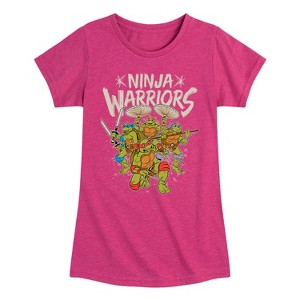 Girls' - Teenage Mutant Ninja Turtles - Leo and Brothers Ninja Warriors Fitted Short Sleeve Graphic T-Shirt - 1 of 4