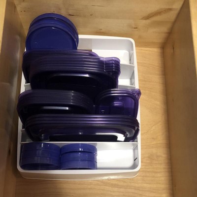 YouCopia StoraLid® Adjustable Food Container Lid Organizer for Kitchen Cabinet  Storage, Large 