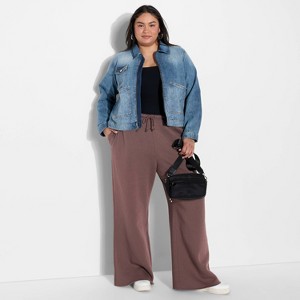 Women's Mid-Rise Wide Leg Sweatpants - Wild Fable™ - 1 of 3