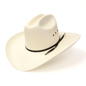 Western Express Natural Straw Western Cattleman Hat - 1 of 4