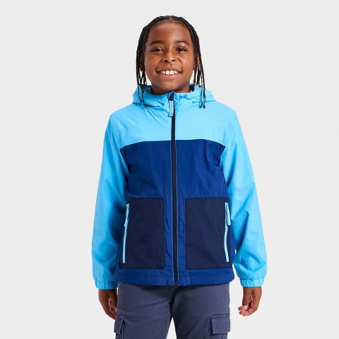 Детские куртки Cat & Jack Boys' Colorblock Windbreaker Jacket - Cat & Jack™ Blue S
