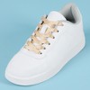 Allegra K Flat Satin Ribbon Solid Color Sports Shoes Sneakers Shoe Laces 2 Pairs - 2 of 4