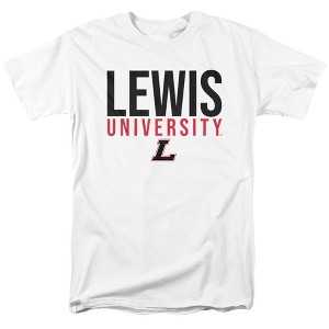 Men's Lewis University Official Stacked T-Shirt Stacked - 1 of 4