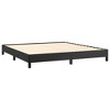 vidaXL King Bed Frame, Faux Leather Upholstered Platform Bed Frame, Black, No Mattress - 4 of 4