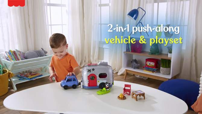 Fisher-Price Little People Light-up Learning Camper Playset, 2 of 8, play video