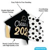 Big Dot of Happiness 8 Count Black and Gold Graduation 3D Centerpiece Table Decorations, Freestanding Class of 2026 Grad Party Centerpieces - 3 of 4