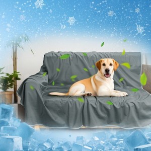 Kritter Planet Waterproof Cooling Blanket for Dogs, Reversible Leak-Proof Couch Bed Cover, Furniture Protector, Washable Comfortable Pet Blanket - 1 of 4