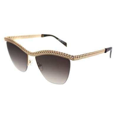  Moschino MOS 010/S 06J HA Womens Cat-Eye Sunglasses Gold Havana 57mm 
