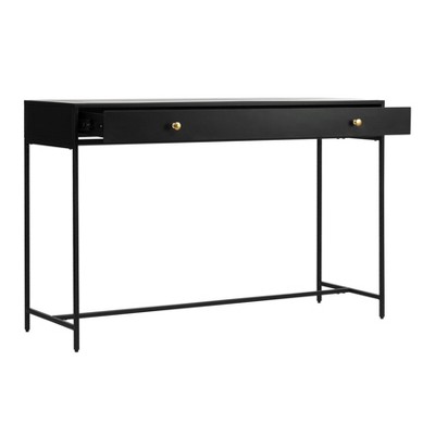 MH London Brockwell 31" Metal Entryway Console Table with Rectangular Top and 1 Drawer