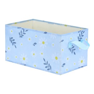 Unique Bargains Fabric Collapsible Printed Storage Bins with Handles - 1 of 4