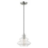 Livex Lighting Everett 1 - Light Pendant in  Brushed Nickel/Polished Chrome - 3 of 4
