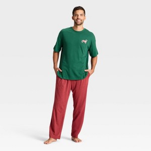 Men's 2pc Short Sleeve T-shirt & Pant Pajama Set - Goodfellow & Co™ - 1 of 3
