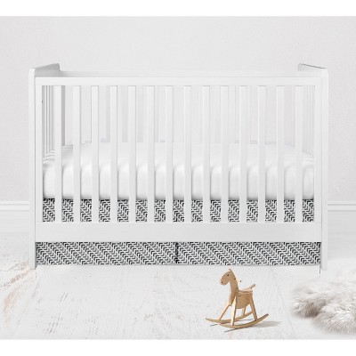 Blue and Orange Cotton Reversible Baby Boys' Crib Bedding Set