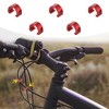 Unique Bargains Road Bike MTB Brake Cable Derailleur Line Case C Shape Buckle Clasps Red 5 Pcs - image 2 of 4