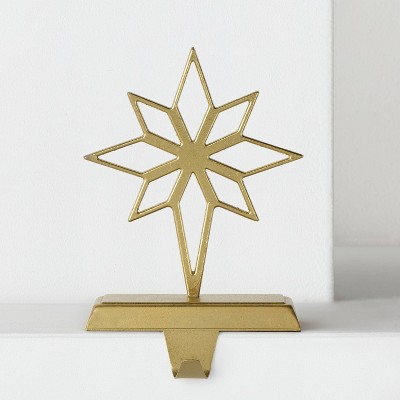 Geo Bethlehem Star Christmas Stocking Holder Gold - Wondershop™