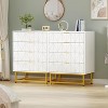 Acekool 4 Drawer Dresser, Modern Chest of Drawers with Metal Handles, Storage Organizer Cabinet for Bedroom Living Room Entryway Hallway - 4 of 4