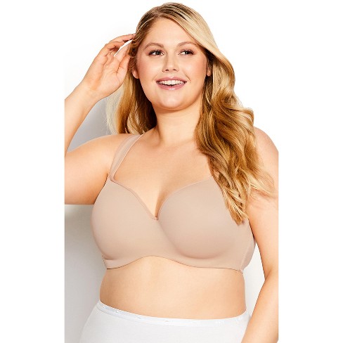 Avenue Body  Women's Plus Size Lace Balconette Bra - Beige - 42dd : Target