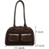 FATMOON Y2K Shoulder Bag for Women, Small Purse, Trendy Retro Women's Shoulder Handbags Purses with Multiple Pockets, Zipper Closure - 3 of 4