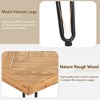 Mayeerty Modern Coffee Table, Cocktail Table with Metal Hairpin Legs for Living Room, Ash Wood Finished - 4 of 4