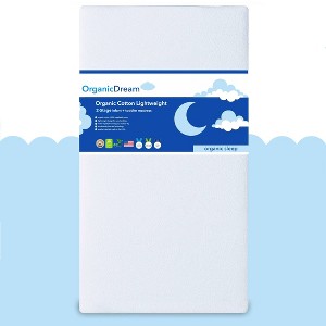 Organic Dream Certified Organic Cotton Lightweight 2-Stage Crib & Toddler Mattress - 1 of 4