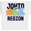 Men's - Pokémon - New Horizons Chikorita Cyndaquil Totodile Johto Region Short Sleeve Graphic T-Shirt - image 2 of 4