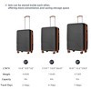 3 PCS Expandable ABS Hard Shell Luggage Set with Spinner Wheels and TSA Lock 20''24''28'' 4M - ModernLuxe - 4 of 4