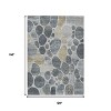 Pewter Beige And Ivory Geometric Washable Indoor Outdoor Area Rug - 3 of 4