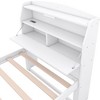 Okak Platform Bed Frame with Trundle Upholstered Storage Headboard  and Drawers Wooden Platform Bed with LED Light Noise-Free - 4 of 4
