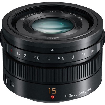 Panasonic LUMIX G Leica DG Summilux 15mm f/1.7 ASPH. Lens (Black)