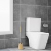 REGALWOVEN Round Head Stainless Steel Durable Grip Handle Compact Size Toilet Brush with Holder - 4 of 4