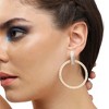 SOHI Women's Pearl White Party Stone Drop Earring - 4 of 4