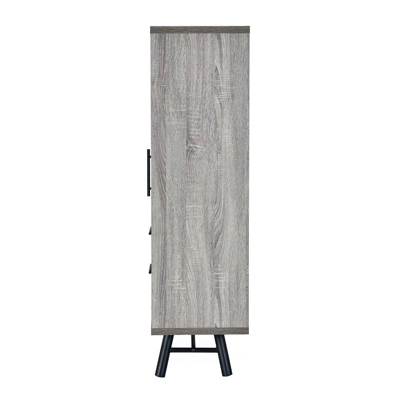 Hulbert Modern Industrial 6 Shelf Multi Functional Cabinet - Christopher Knight Home, 6 of 12