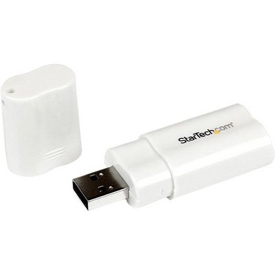 StarTech.com USB 2.0 to Audio Adapter - Sound card - stereo - Hi-Speed USB - 1 x Type A Male USB - 1 x Mini-phone Female Audio In