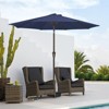 Hyleory 9'  Sunbrella with 8 ribs,Hyleory Tilt Market Patio Umbrella with Oval Ribs Iron Pole, Sturdy and Adjustable - 2 of 4