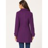 INSPIRE CHIC Women's Winter Classic Single Breasted Outwear Overcoat with Pockets - 4 of 4