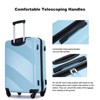 Whisen 3-Piece Set(20/24/28 in.) Luggage Sets Hardshell Lightweight Suitcase with TSA Lock and Two Hooks - 2 of 4
