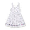 Hope & Henry Girls'  Sleeveless Bow Strap Border Hem Sundress, Toddler - 3 of 4