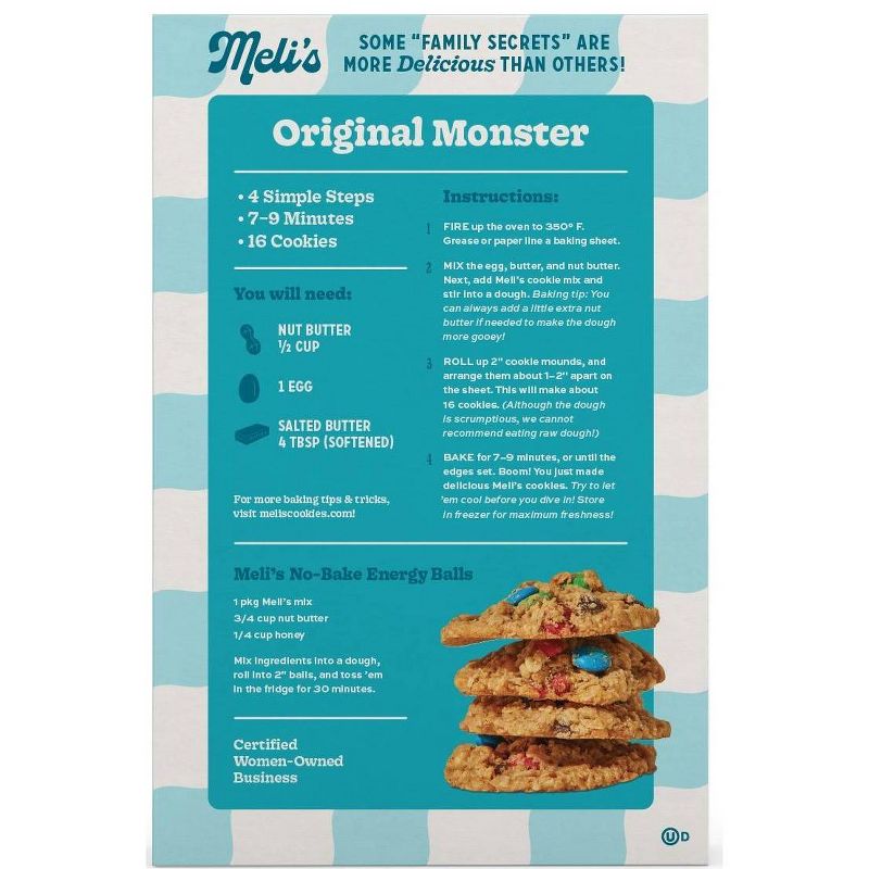 Meli&#39;s Original Gluten Free Monster Cookie Mix - 1lb, 3 of 6