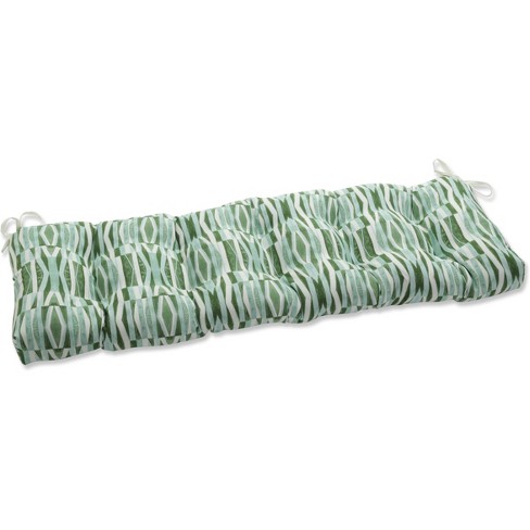 Outdoor/Indoor Blown Bench Cushion Nevis Waves - Pillow Perfect - image 1 of 4