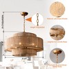 Parrot Uncle 23.6" Farmhouse Gold Chandeliers Adjustable Ceiling Light - 2 of 4