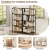 Runesay 5-Tier Industrial Bookshelf, Rustic Tall Bookcase with Open Wood and Metal Design - 4 of 4
