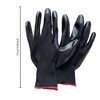 Paaaawaters 12Pairs of General Work Gloves, Nitrile Rubber Coated Knitted Gloves, Anti-slip Work Gloves, Anti-static, Gardening Gloves - 2 of 4